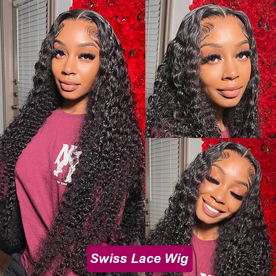 40 Inch Human Hair 13X4 Deep Wave Frontal Wig 13X6 Curly Hd Lace Front Wigs Brazilian Water Wave 5X5 Hd Lace Closure Wig